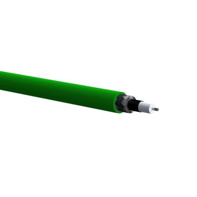 low noise, coaxial, 30 awg (7/38), green tfe cable (price per foot)